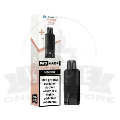 Juicy Peach Hayati Pro Max Plus 6000 Prefilled Replacement Pods