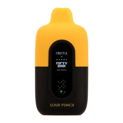 Sour Punch FRUITIA X Fifty Bar 20K - Consumer; Vape Product; 5 Pack, Single