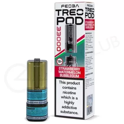 Strawberry Watermelon Bubblegum Feoba Treo 33K Refill Pack