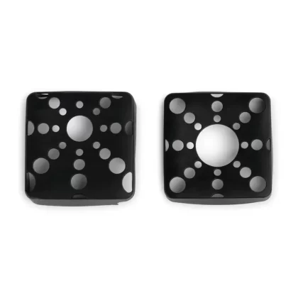 Haze Square Silicone Sleeve - Black, Green