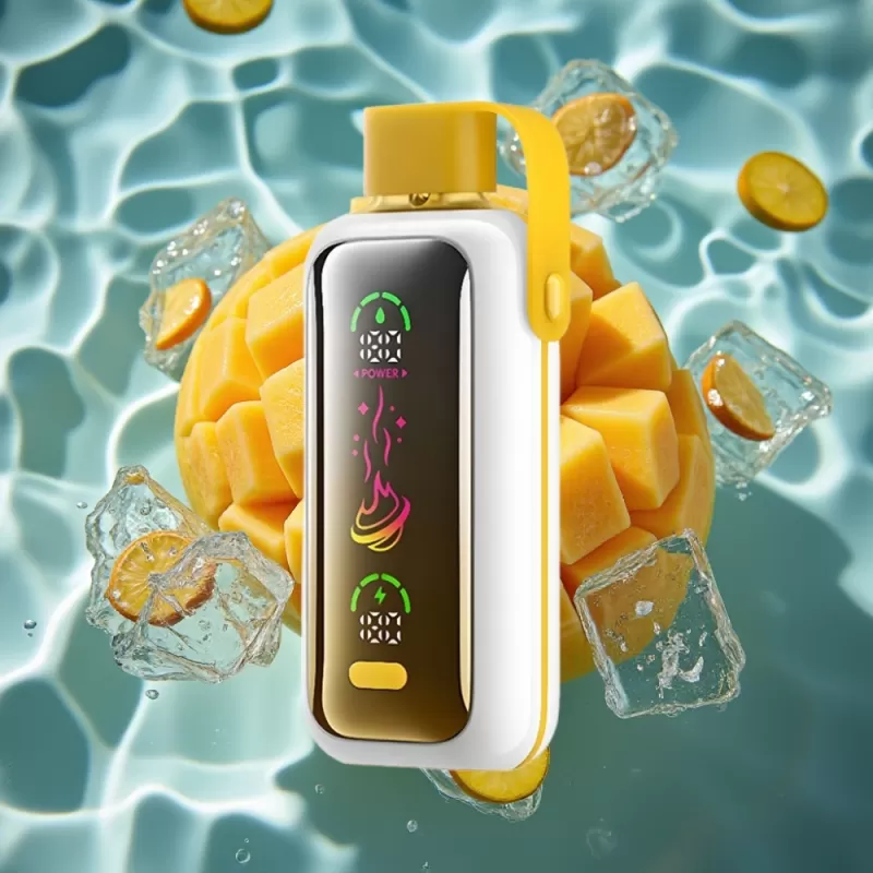 VOZOL Star 20000 Puffs Mango Ice Disposable Vape with 2.2″ HD Mirror Screen & Dual Mesh - Bangvapeaustralia