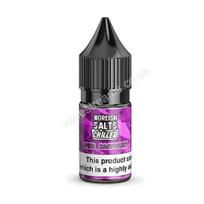 Pink Raspberry Chilled Nicotine Salt E-Liquid by Moreish Salts - Vapestreams Co