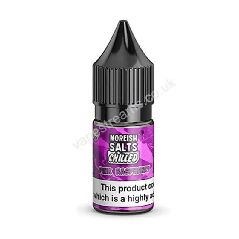 Pink Raspberry Chilled Nicotine Salt E-Liquid by Moreish Salts - Vapestreams Co
