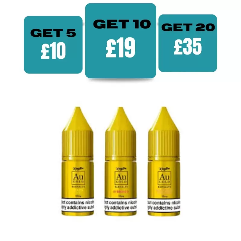 Kingston Au Gold Bar Salts 10ml E-liquids - Strawberry Raspberry Cherry Ice / 10mg