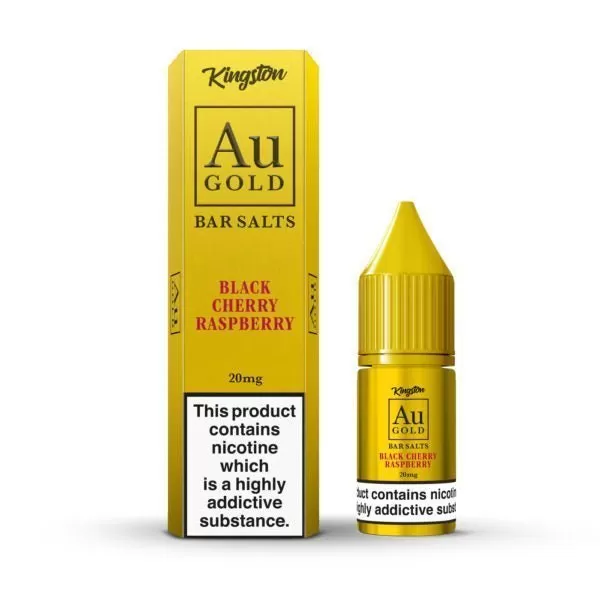 Kingston Au Gold Bar Salts 10ml E-liquids - Strawberry Raspberry Cherry Ice / 10mg - Image 3