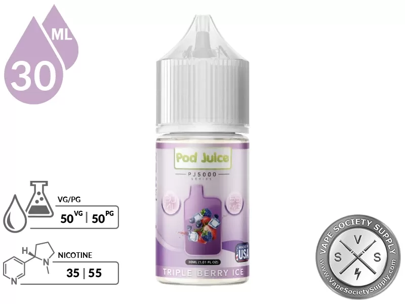 Triple Berry Ice Pod Juice Bar Edition Salt 30ml - Image 2