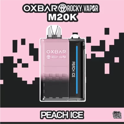 Rocky Vapor Oxbar M20K Disposable Vape – Peach Ice