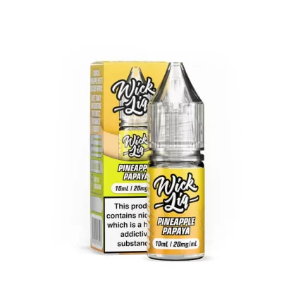 Wick Liq Bar Juice Pineapple Papaya 10ml Nic Salts E-Liquid - Vapestore Co