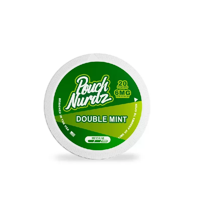 Pouch Nurdz Double Mint Nicotine Pouches - Nicotine Strength#6mg>12mg