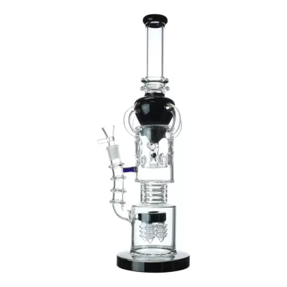 Colored Cone Recycler Bong – 17in
