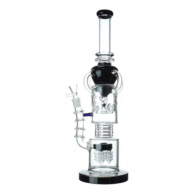 Colored Cone Recycler Bong – 17in