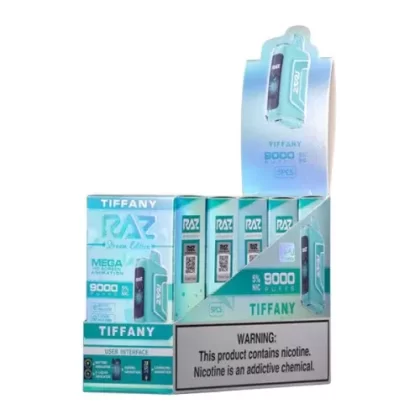Bulk Wholesale RAZ TN9000 Vapes – Box of 5