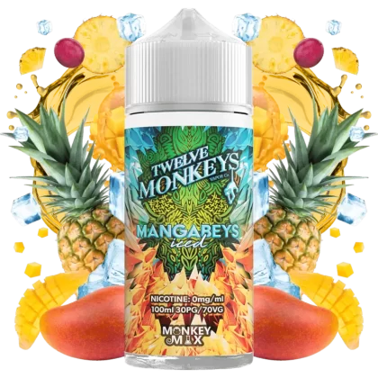 Twelve Monkeys Ice Age Mangabeys Iced 100ml E-Liquid Shortfill - Vapourdeal Co