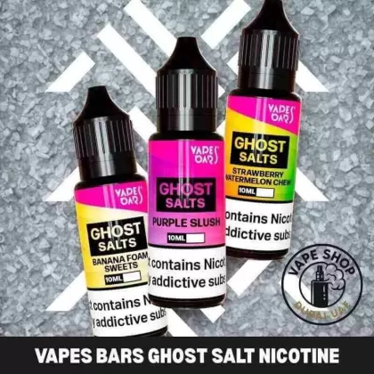VAPES BARS Ghost Salt Nicotine 20mg of 30ml & 60ml in Dubai UAE - Blueberry raspberry cherry, Cola Ice