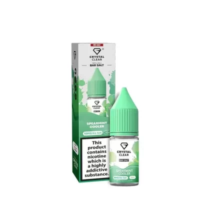 Crystal Clear Bar Salts Spearmint Cooler Nic Salts 10ml E-Liquid