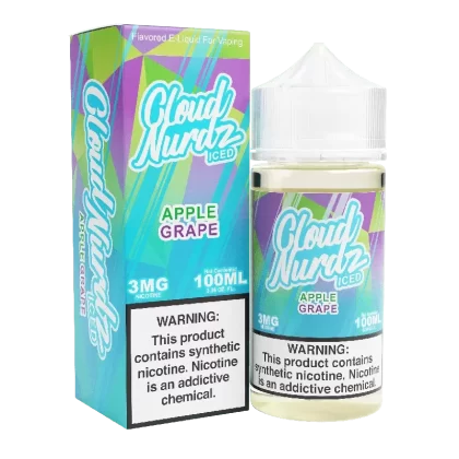 ICED Apple Grape – Cloud Nurdz – 100mL - Vape Product; Vape Product, Vape Product