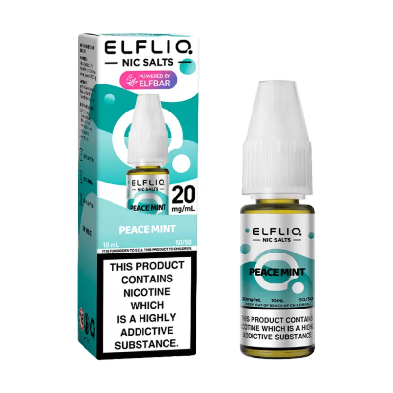 Elf Bar Elfliq Peace Mint E Liquid 10ml - 10mg
