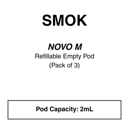 SMOK NOVO Pod M 2ml – 3 Pack - Meshed 0.6Ω