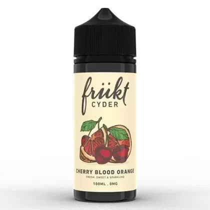 CHERRY BLOOD ORANGE E LIQUID BY FRUKT CYDER 100ML 70VG