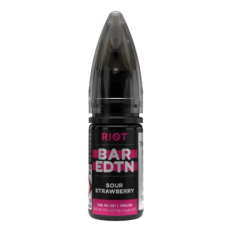 Sour Strawberry Nic Salt By Riot Squad BAR EDTN - 10mg