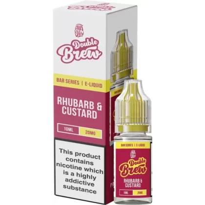 OHM BREW DOUBLE BREW RHUBARB & CUSTARD 10ML NIC SALT E-LIQUID - Strength#5MG>10MG>20MG