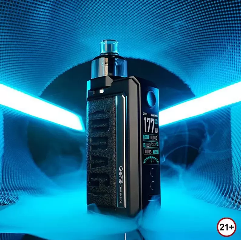 Voopoo DRAG MAX Dual 18650 Kit 177W - Galaxy Blue - Image 2