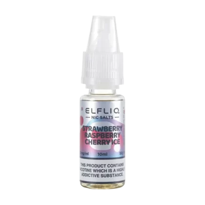 Strawberry Raspberry Cherry lce Elfliq Nic Salt by Elfbar - 10ml - 20mg