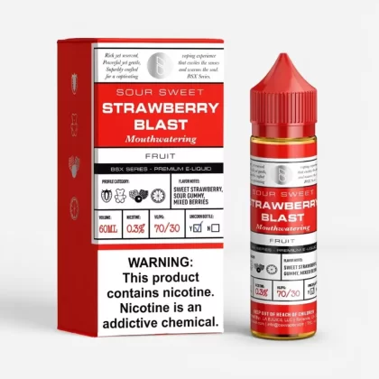Strawberry Blast – BSX Series – 60mL – 70% VG – E-Liquid