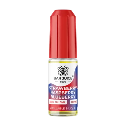 Strawberry Raspberry Blueberry Nic Salt by Bar Juice 5000 - 10mg - Vape Product (DD7A41)