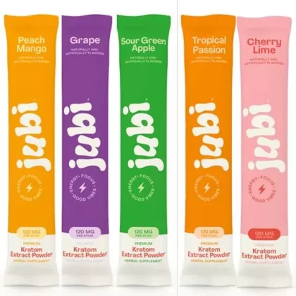 Jubi Kratom Stick Packs (5 Flavors) – 120mg Per Stick - flavors#Cherry Lime>Sour Apple>Tropical Passion>Grape>Peach