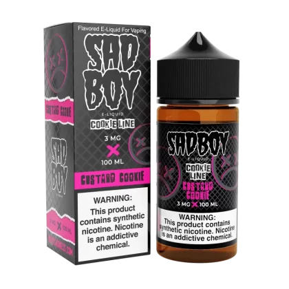 SADBOY E-Liquid - Custard Cookie 100ML - Cookie Line Series - 0MG