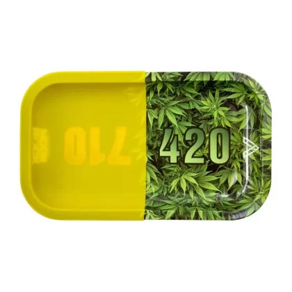 V Syndicate Moonrocks Hybrid Metal Rolling Tray w/ Dab Mat