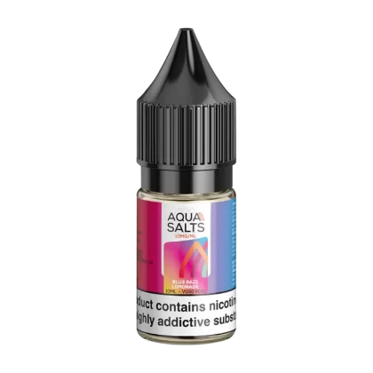 Blue Razz Lemonade Nic Salt by Aqua Salts 10ml - 20mg - Vape Product (D3DC3E)