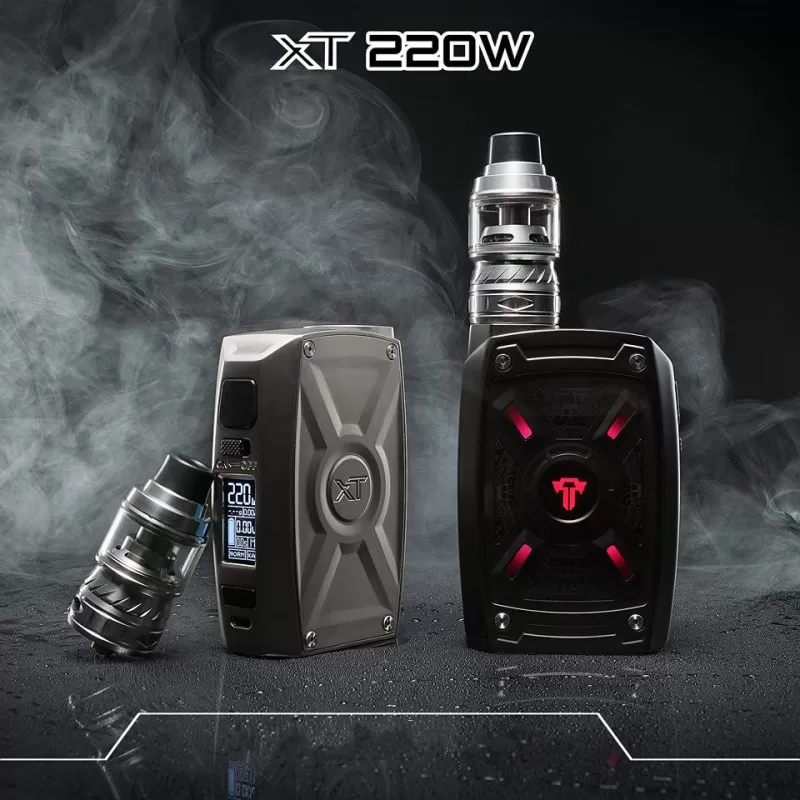 Teslacigs XT 220W TC Kit With Tallica Mini Tank (4ML) - Purple - Image 3