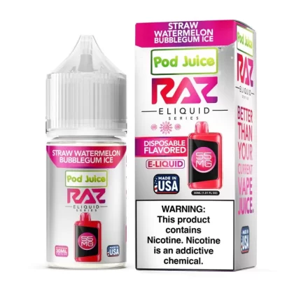 RAZ x Pod Juice SALT Synthetic E-Liquid 30ml - Miami Mint / 35mg