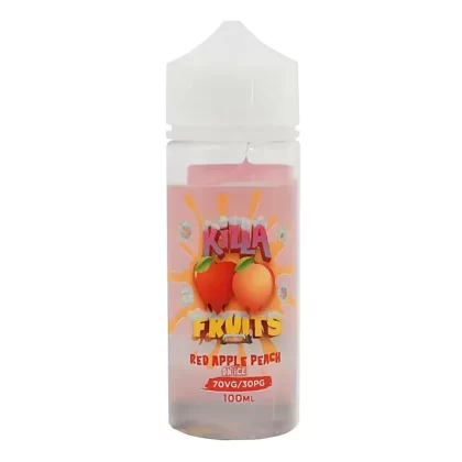 RED APPLE PEACH ON ICE E LIQUID BY KILLA FRUITS 100ML 70VG