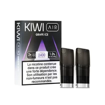 2x Cartouches Kiwi Air – Grape Ice