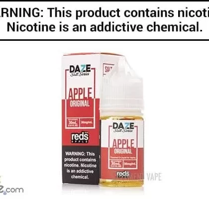 REDS APPLE BY 7 DAZE SYNTHETIC SALT 30ML - Vapejuice