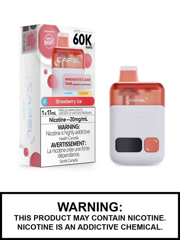 Strawberry Ice CAPSL Disposable Vape