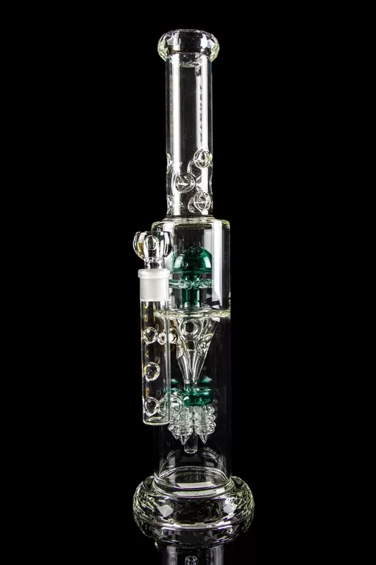 Tsunami 18″ Diamond Base Electric Showerhead Sprinkler Water Pipe - Color#Amber>Blue>Green