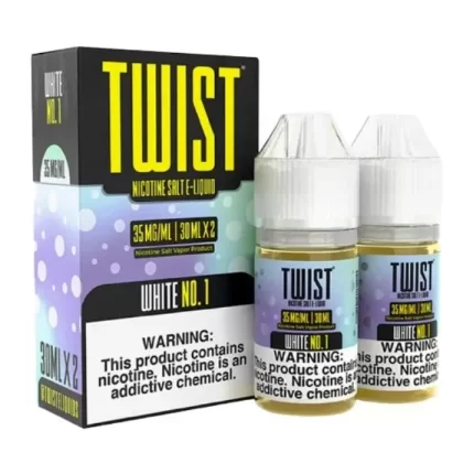 White No.1 Nicotine Salt by Twist E-Liquids - Size#60ml~Nicotine#35MG>50MG