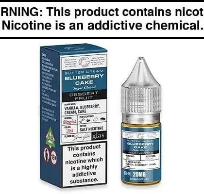 BLUEBERRY CAKE BY GLAS BASIX NIC SALTS 30ML - Vapejuice