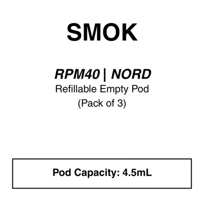 SMOK RPM 40 Nord Empty Pod 4.5ml 3pcs