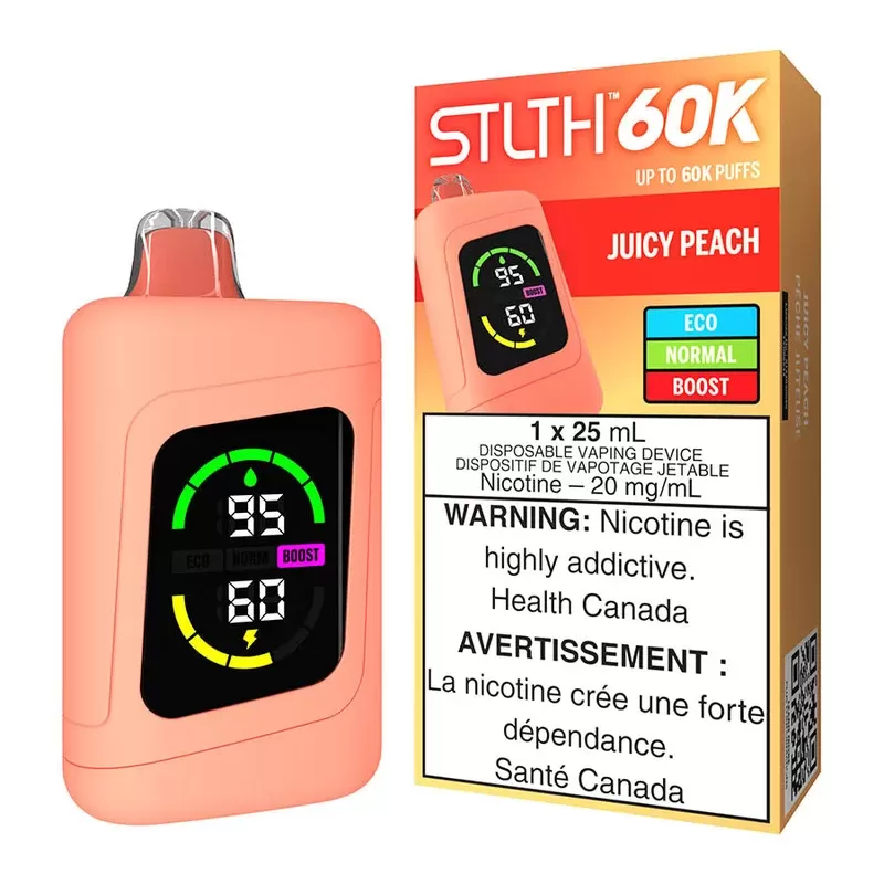 STLTH 60K Disposable Vape Device – Juicy Peach