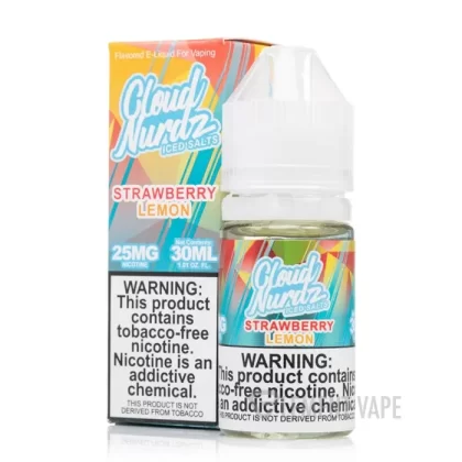 ICED Strawberry Lemon – Cloud Nurdz Salts – 30mL