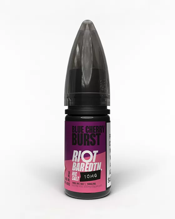 Blue Cherry Burst Nic Salt E-Liquid - Riot Bar Edition - 20mg - PG 60% - Image 2