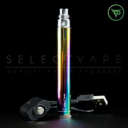 eGo-C Twist Battery Rainbow – Variable Voltage Vape Pen + 510 USB Charger