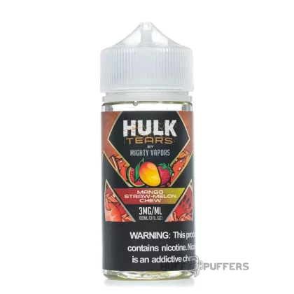 Hulk Tears – Mango Straw-Melon Chew 100mL - Nicotine Strength#0mg>3mg>6mg