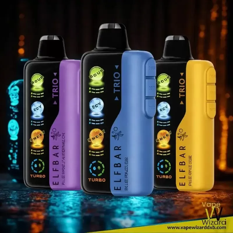 Elfbar Trio 40000 Puffs 50mg Nicotine 4 Mesh Coil Disposable Vape - Vapewizarddxb