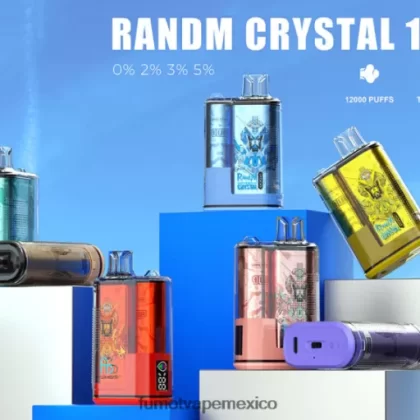 Fumot Crystal Caja de vapeo desechable 20ml 12000 (1 pieza) kiwi fresa H0XPTX281 Fumot Vape México